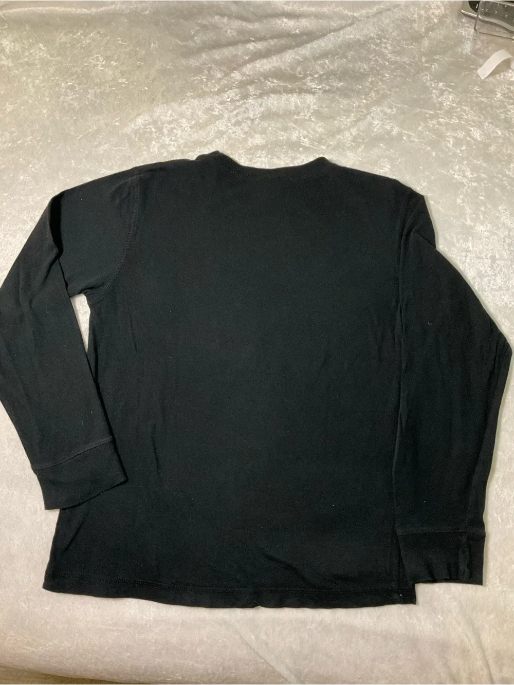 Gymboree Black Long-Sleeve Tee with Gray Space Shuttle Patch